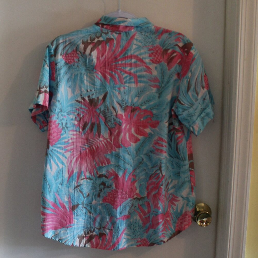 Vintage Juniors ACT III Woven Floral Shirt - Picture 2 of 2